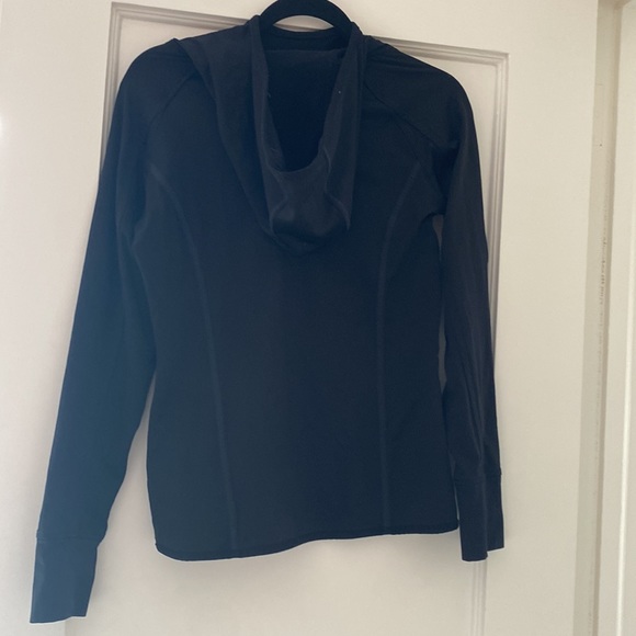 Athleta hooded, black pull over, Plush Tech 3.0 Pullover Hoodie Size Small - Picture 2 of 8